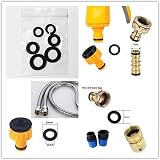 TOPWAYS 3/4 Inch BSP Brass Garden Tap Adapter 2 Pack Female Threaded view 4