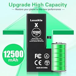 Luuzkla 12500mAh (2025 New Upgrade) Battery