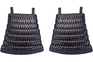 PHYNEDI TRN Tactical Short Skirt Armor Guards Handmade Classical Medieval Samurai Protector Defense Equipment, 1Pair(no belt)