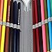 LORJE Multilayer Colored Pencil Case, Large, 52 Slots Black Pen Bag
