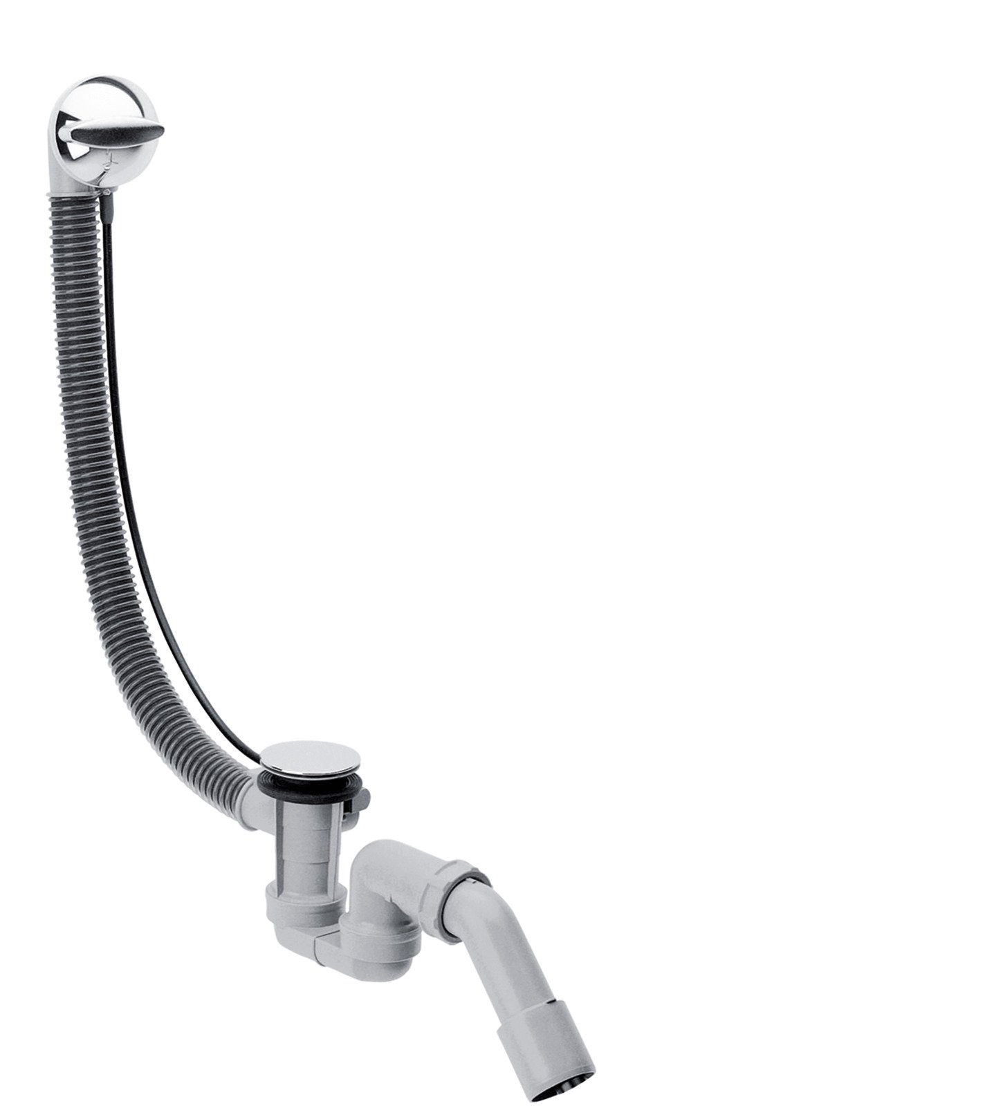 hansgrohe Complete Set for Flexaplus Waste and Overflow Set for Bath Tubs, chrome