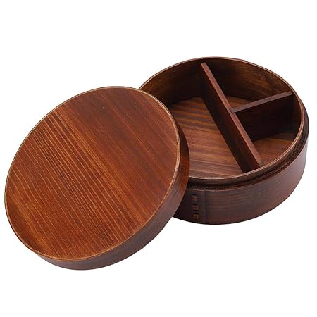 Almuerzo de Madera japonés Caja de Madera de Bento Envase de Madera
