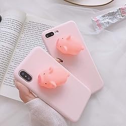 UnnFiko Squishy 3D Cartoon Pig Case Compatible with