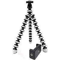 Tygot Gorilla Tripod/Mini Tripod 13 inch for Mobile Phone with Holder for Mobile, Flexible Gorilla Stand for DSLR & Action Cameras
