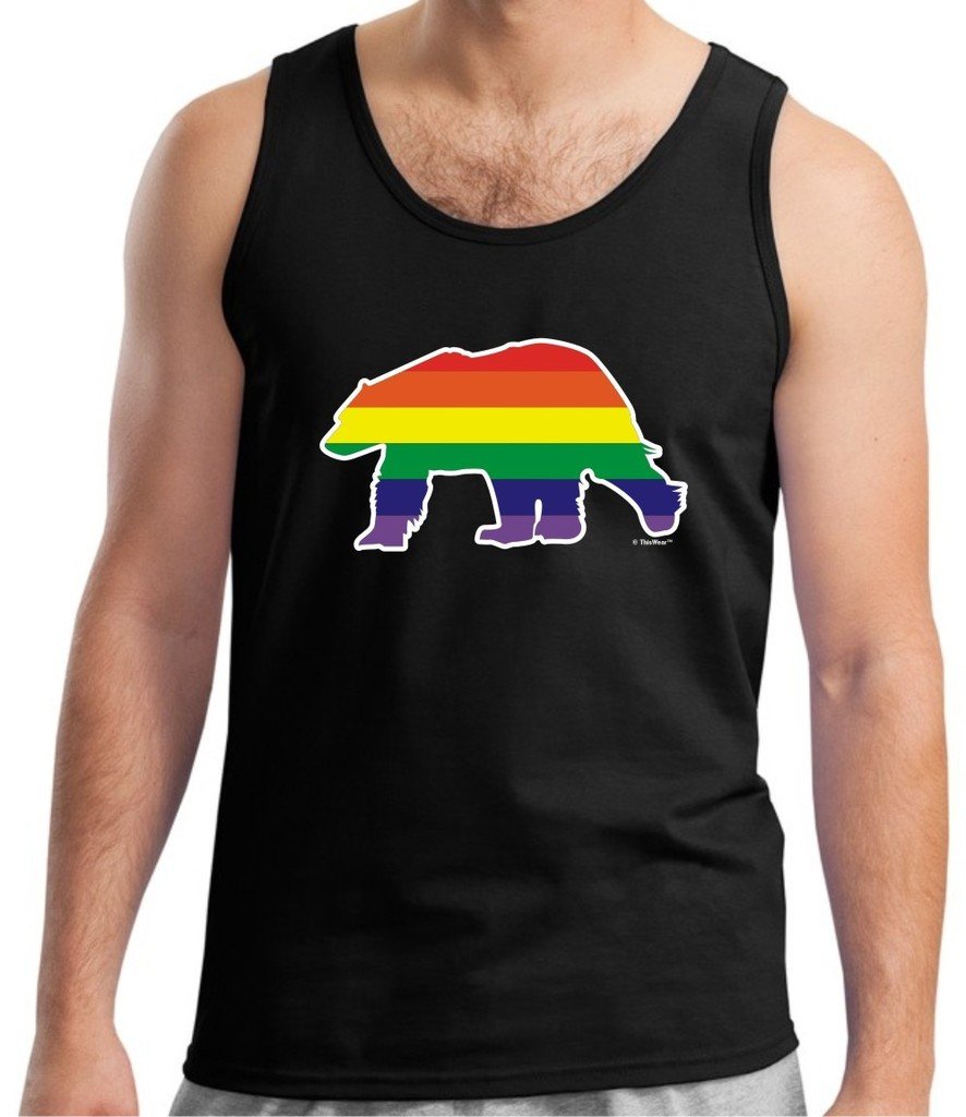Bear Gay Pride Rainbow Flag Lgbt Tank Top 1270 Shirts Jznovelty
