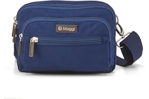 B BIAGGI Biaggi Flexmates Convertible Anti-Theft Pouch | Shark Tank Approved RFID Blocking Travel Pouch for College, TSA, and Weekend (Navy Blue)