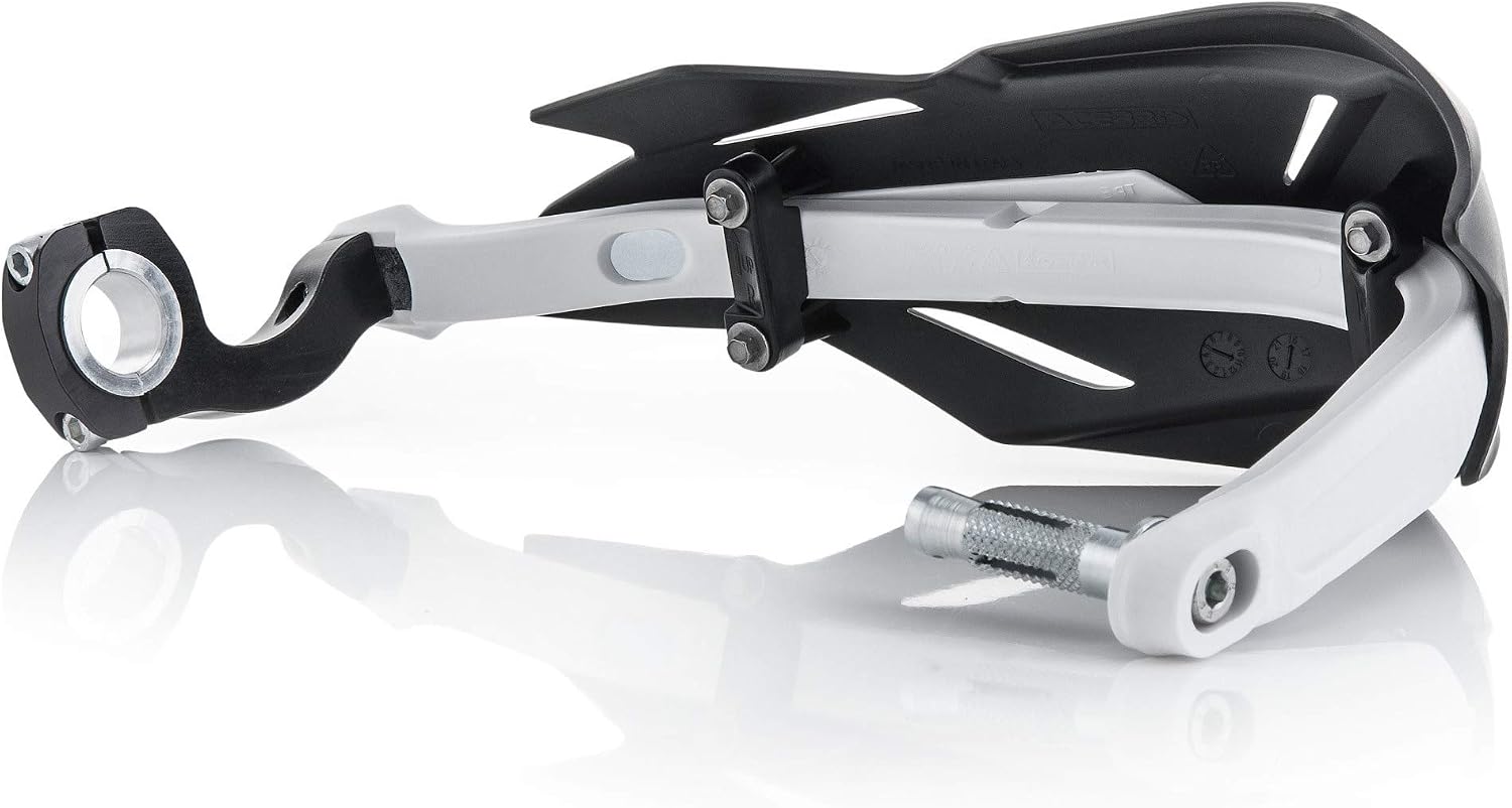 Acerbis 22397.315 Moto Hand Guards, Black/White, Size Unifit - Image 3