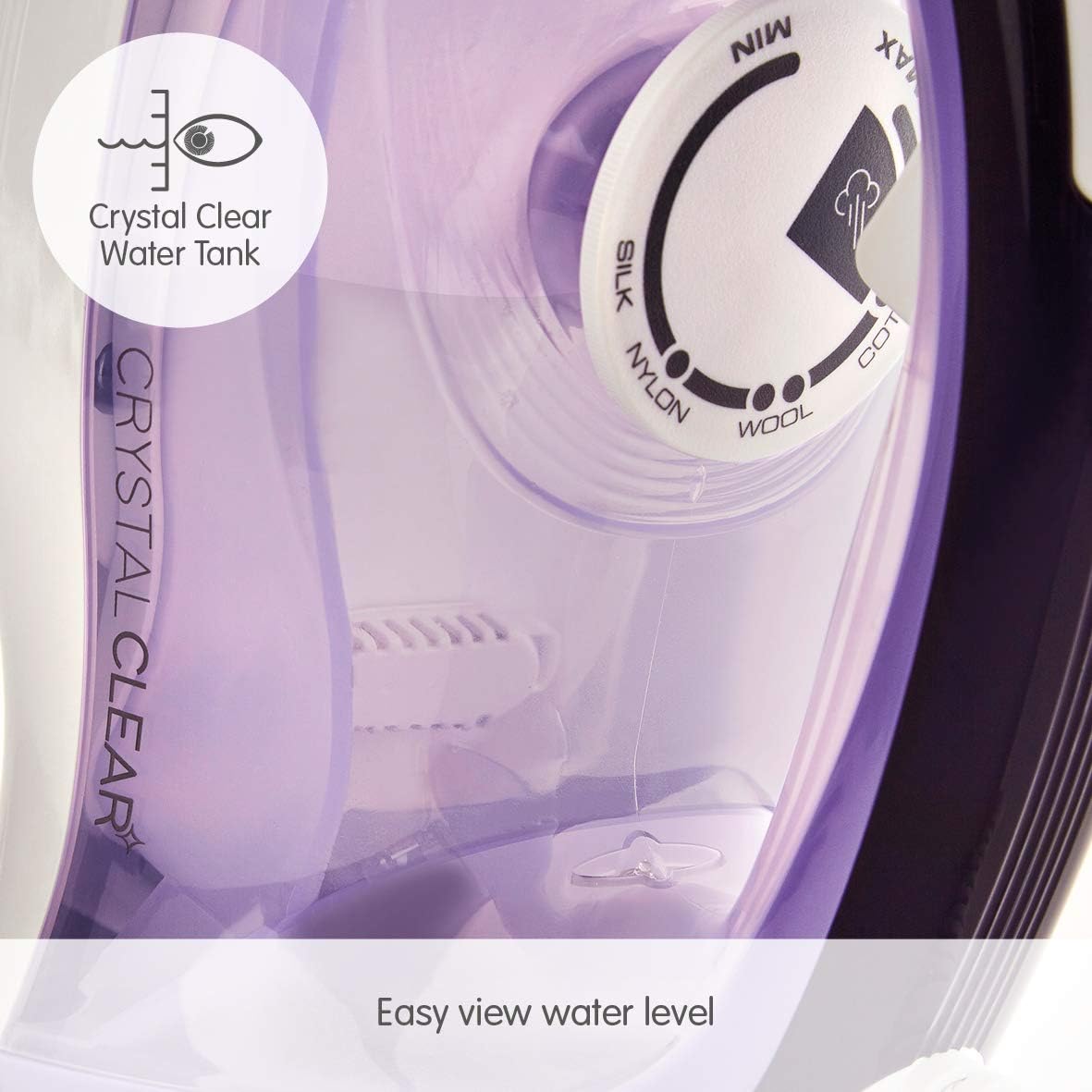 Morphy Richards Crystal Clear Steam Iron, Ceramic Non-stick Soleplate, 115g Steam Boost, 40g Steam Output, Anti Drip - Image 4
