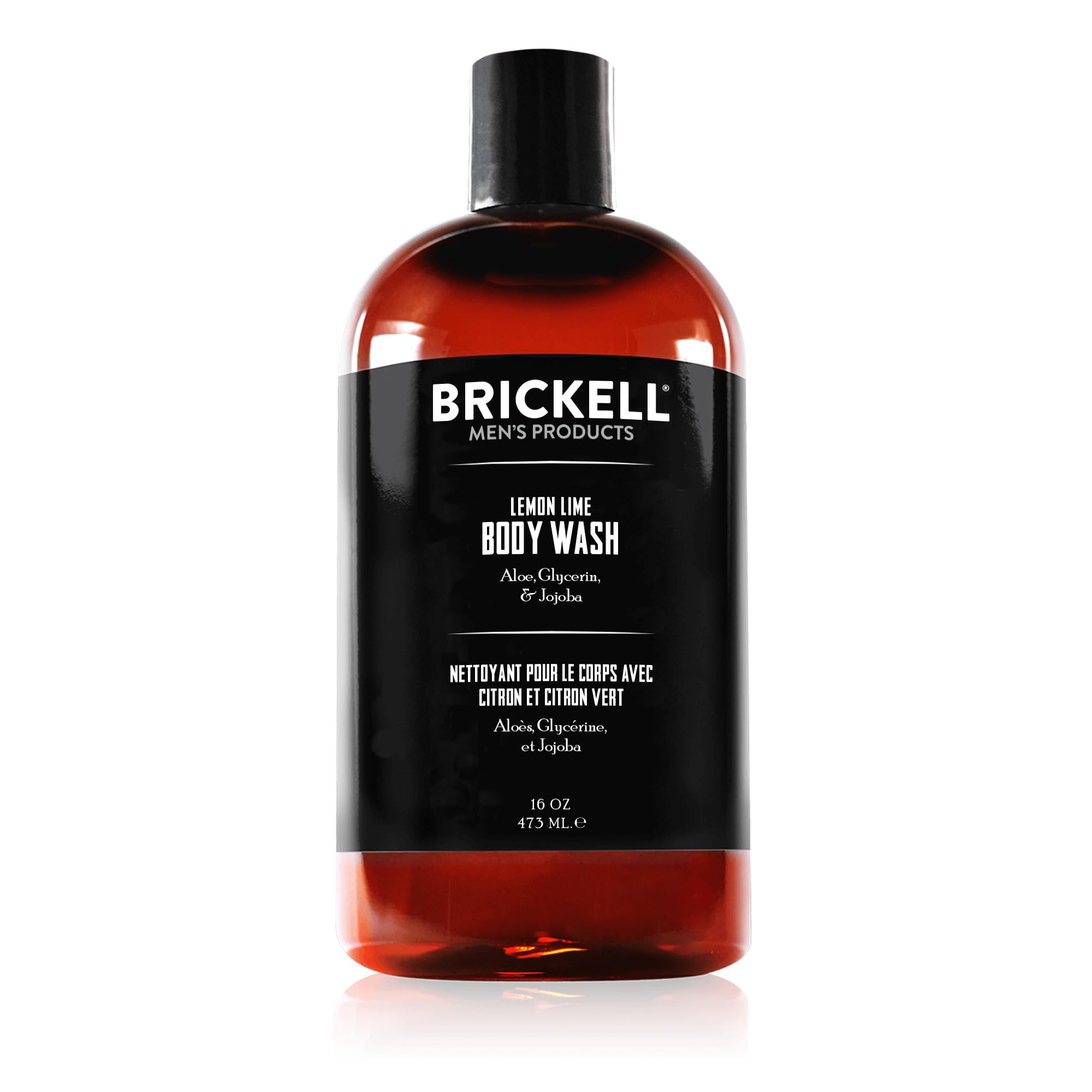 Brickell Men's Invigorating Body Wash for Men, Natural and Organic Deep Cleaning Shower Gel with Aloe Glycerin, and Jojoba Oil, Sulfate Free