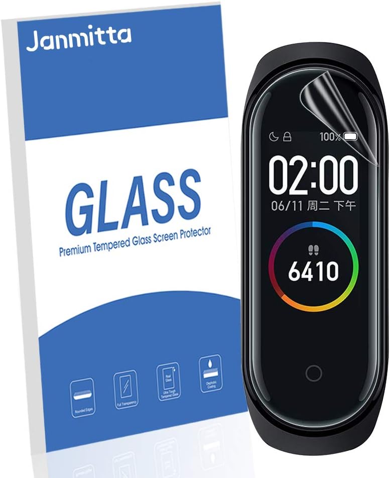 [6 Pack] Screen Protector for Xiaomi Mi Band 4, Soft Flexible TPU film [Case Friendly][Full Coverage][Bubble-Free] [Ultra Slim] protector Film for Xiaomi Mi Band 4