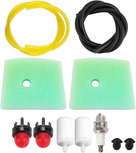 Dalom 123C 123L Air Filter w Primer Bulb Fuel Line for