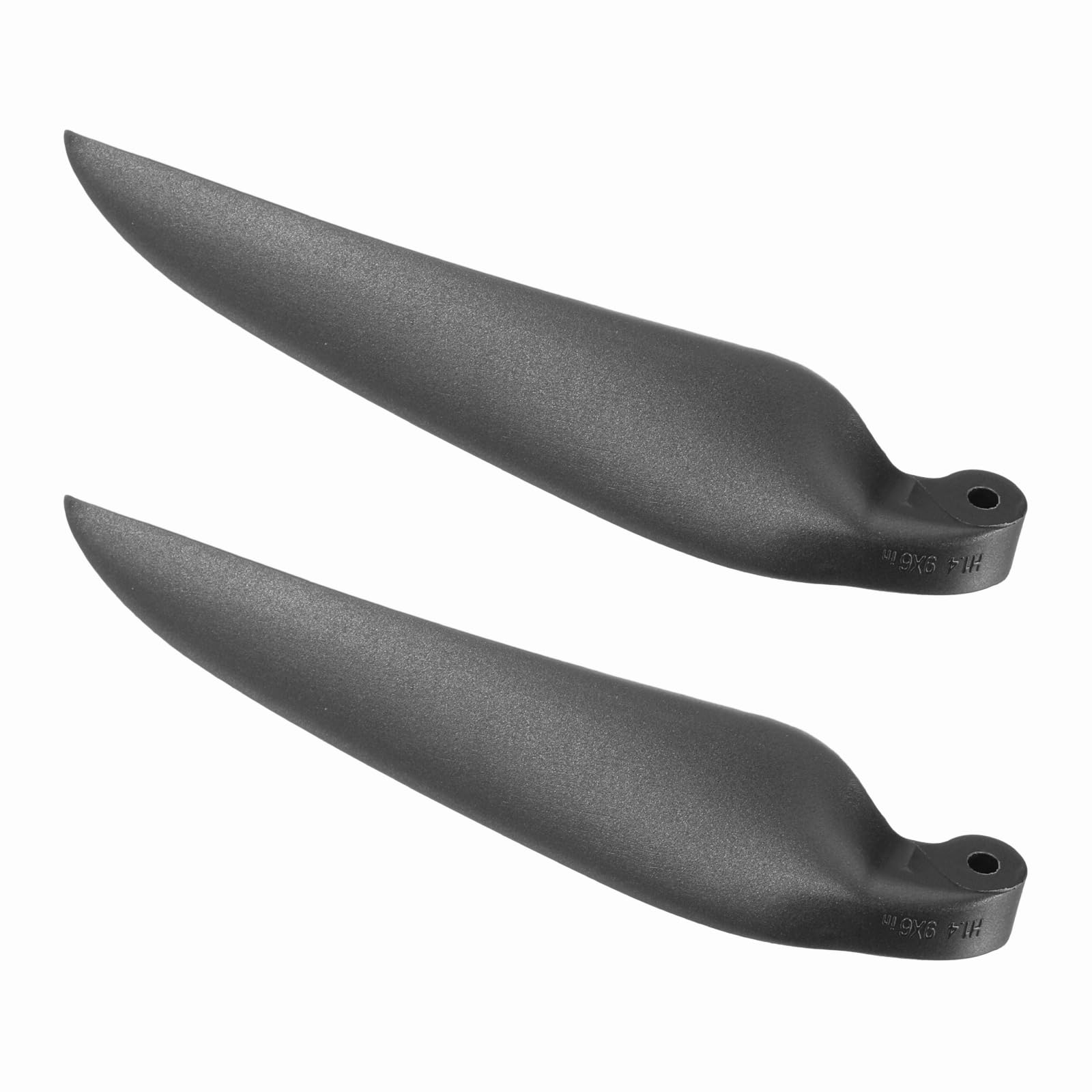 sourcing map RC Glider Propeller Replacement Prop Blades, 9x6 Inch RC Folding Propeller Nylon Blades Parts for Spinner D28-D48mm Glider Airplane Prop Replacement(Black, 1 Pair)
