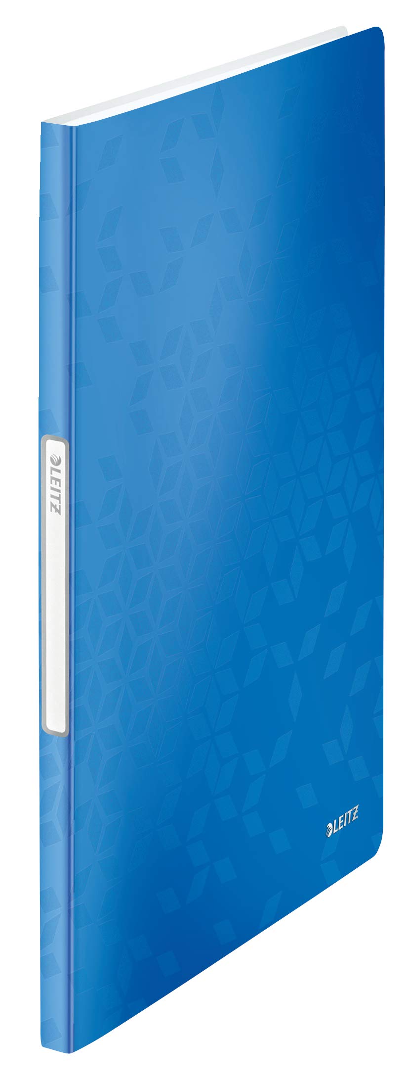 Leitz A4 Display Book, 20 Pockets, 40 Sheet Capacity, Transparent Pockets, Metallic Blue, WOW Range, 46310036