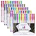 UnityStar 60 Unique Colors Gel Pens Gel Pen Set for Adult Book Coloring Books,Pastel, Metallic, Swirl, Glitter-Neon, Classic, Neon, Glitter Coloring Pens