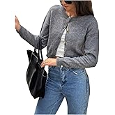 GORGLITTER Women's Cardigan Sweaters Trendy Long Sleeve Open Front Button Down Jacket Fall Clothes Winter Coats