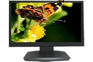 101 AUDIO VIDEO INC. 101AV Professional Security Monitor 21.5" 5MP Super HD-TVI, AHD, CVI & CVBS 16:9, 1 HDMI & 2 BNC Inputs and Outputs, Working with Super HD 5MP Security Cameras Directly in Addition to DVR/NVR & PC