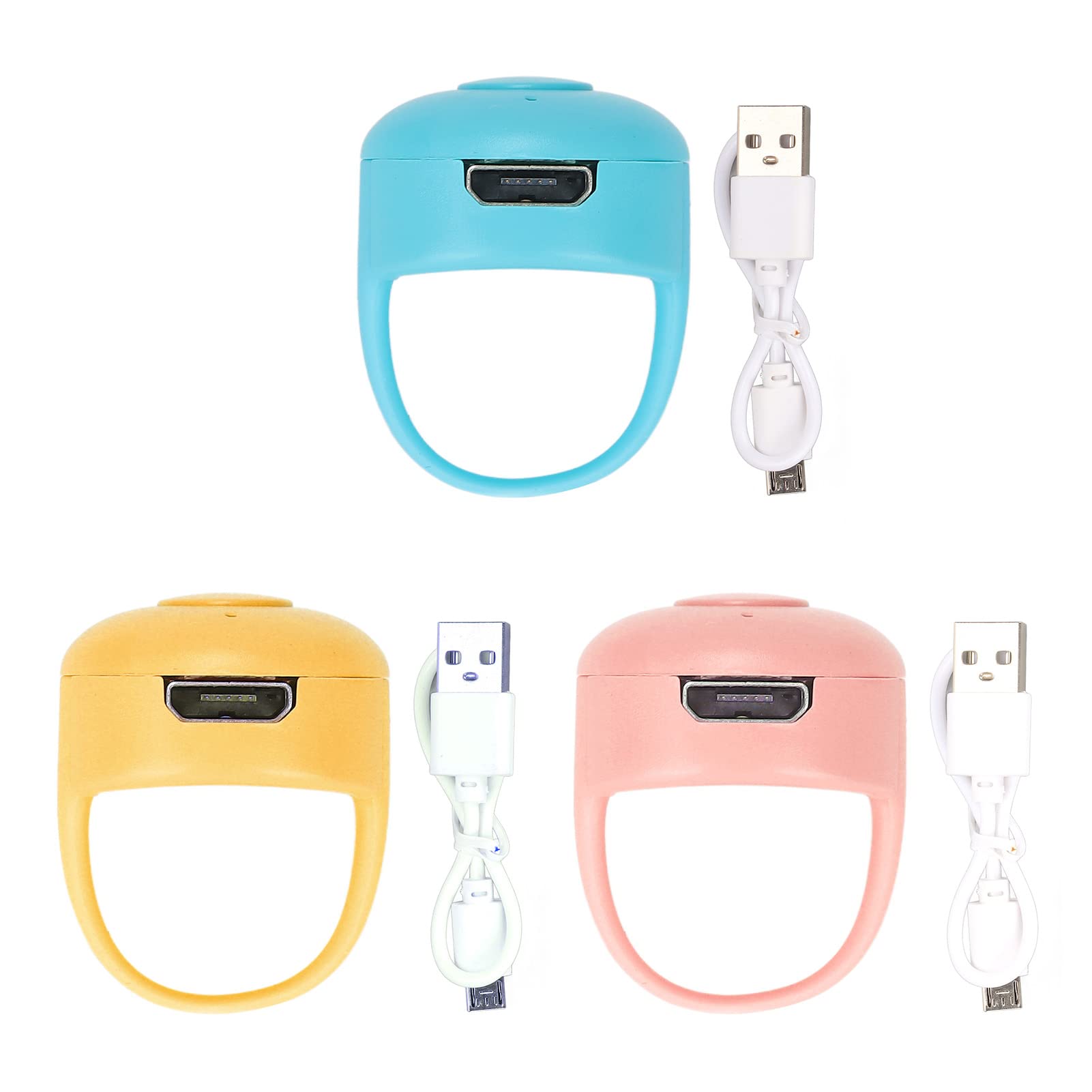 Hoopoocolor Smart Ring Controller, Rechargeable Tiktok Wireless Scrolling Control Page Turner, Bluetooth Remote Control With Ring Compatible With All OS/Android Smartphones(pink)