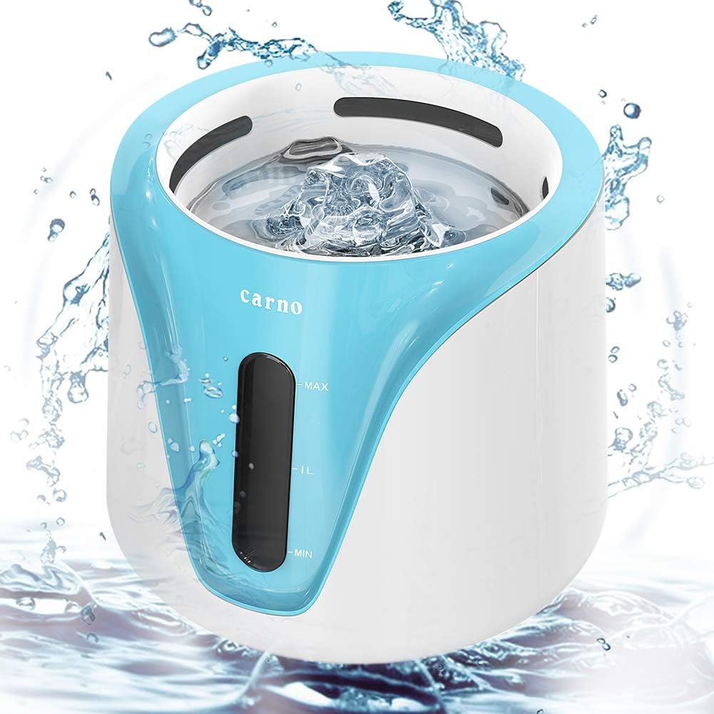 Pet Fountain Cat Water Dispenser - Healthy and Hygienic Drinking Fountain 2L Super Quiet Dry Burning-Resistant Protection Automatic Electric Water Bowl for Cats and Dogs.
