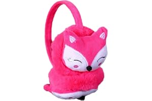 PURFANREE Kids Winter Earmuffs Plush Warm Cute Fox Ear Warmers Earflap Cute Cartoon Earmuff for Boys Girls Baby Toddlers