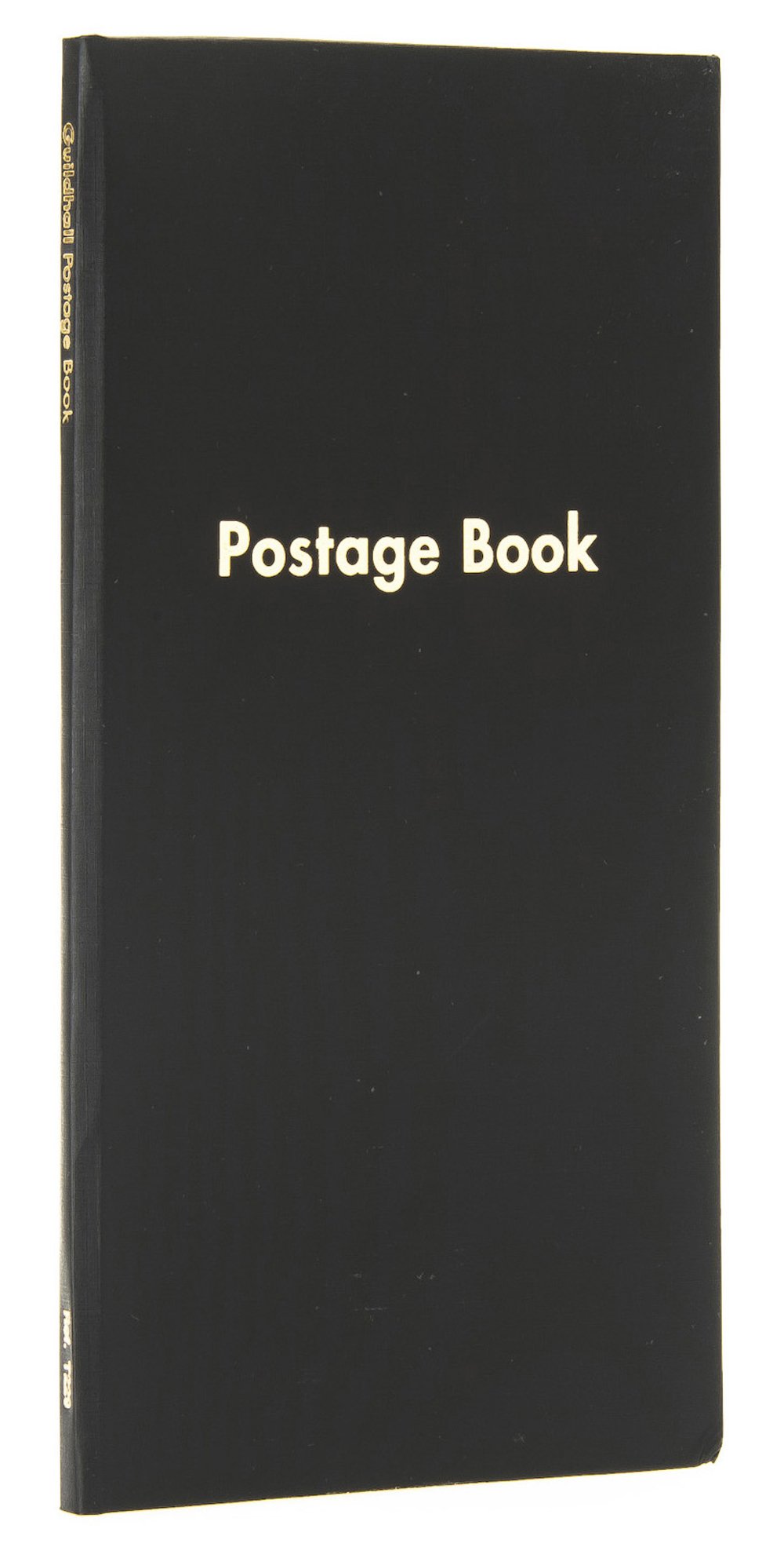 Exacompta - Ref T229Z - Guildhall - Postage Book, 298 x 152mm, 80 Pre-Printed Pages, Case bound Black Cover, Suitable for Recording Letters Sent & Postage Used — image 1