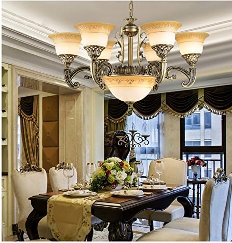 G Ceiling light Ceiling Lamp Pastoral Style Living Room Chandelier Bedroom Lamp Restaurant Lighting Fixtures,B,6 head