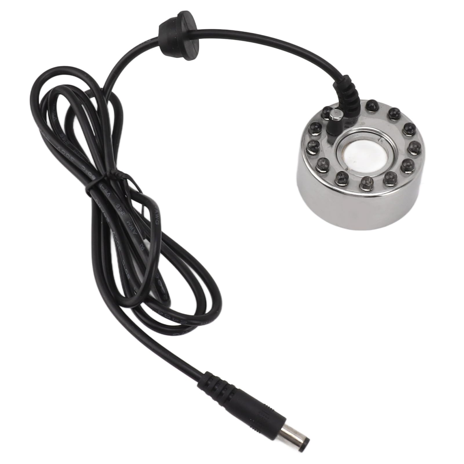 Mist Maker, 12 LED DC 5V Interface Mini Mist Maker Fogger, Water Fountain Pond Fog Machine Atomizer Air Humidifier for Halloween, Christmas and Other Holidays Decoration