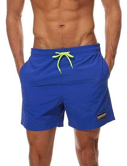 HAINE Herren Badehose Badeshorts Beachshorts Schwimmhose Schnell Trockend Boardshort Bermuda-Shorts Größen M bis 3XL