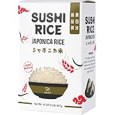 Soeos Sushi Rice 2 Pound, Short Grain White Japonica Rice | Perfect for Sushi Rolls, and Mochi, Gluten Free