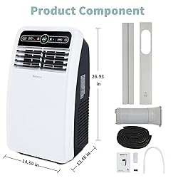 Shinco 8,000 BTU Portable Air Conditioner, Portable