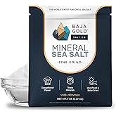 Baja Gold Mineral Sea Salt - Pure & Authentic Fine Grind Salt for Cooking & Baking | Natural Baja Salt for Culinary Uses | Gr