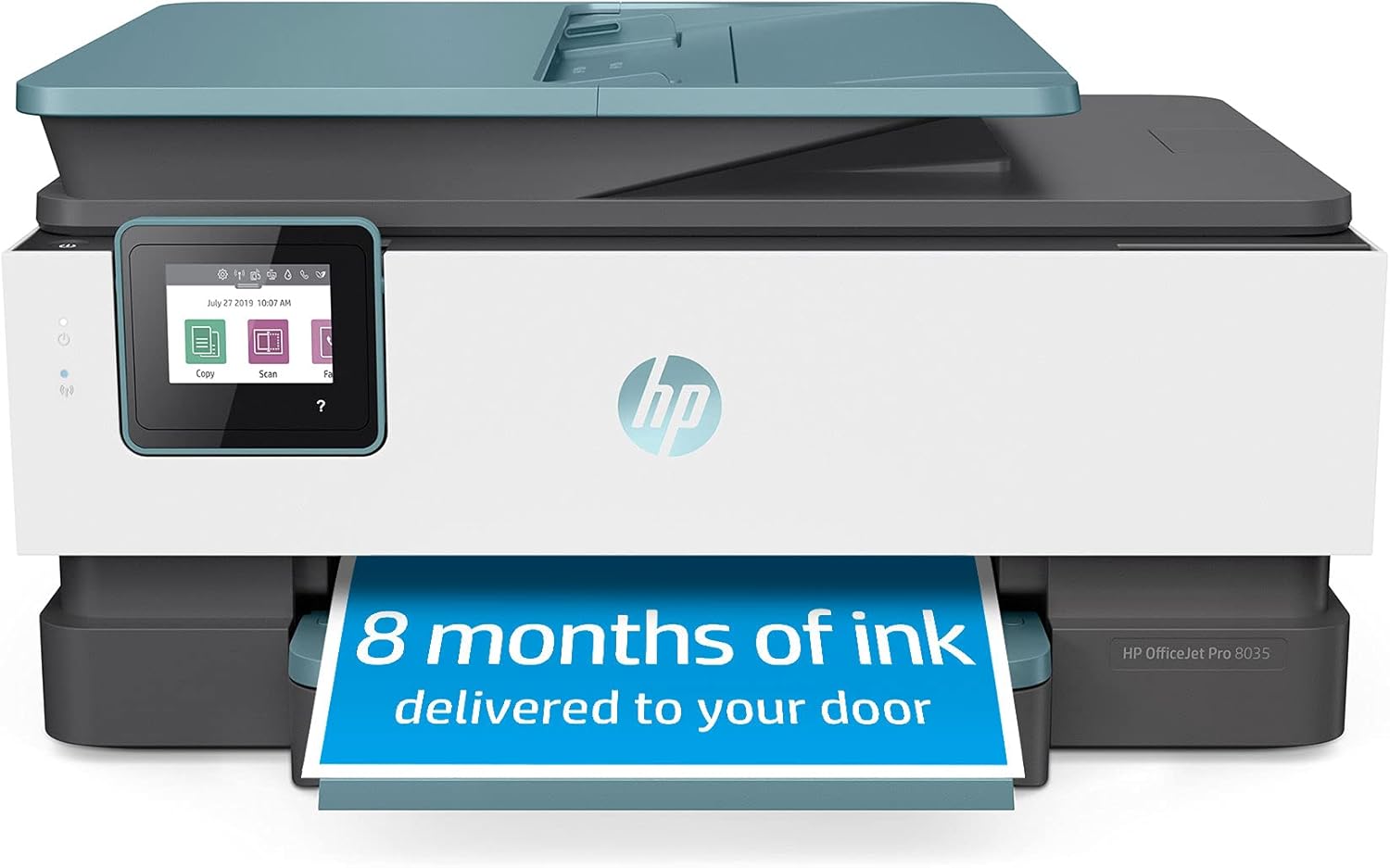 HP OfficeJet Pro 8035 All-in-One Wireless Printer - Includes 8 Months of Ink, HP Instant Ink, Works with Alexa - Oasis (3UC66A): Electronics