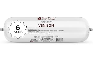 Raw Paws Signature Pet Food for Dogs & Cats - Venison, 3-lb Rolls (6 Pack) - Raw Frozen Dog Food - Natural Food Rolls - Deer for Dogs - Dog Venison Diets, Refrigerated Dog Food