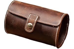 Veemoon 2 Box Slots Vintage Watch Case Elegant Watch Storage Box for Travel Home Stylish Container to