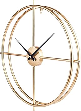 Reloj de pared Art Deco, 50 cm / 20 pulgadas, grandes relojes de pared