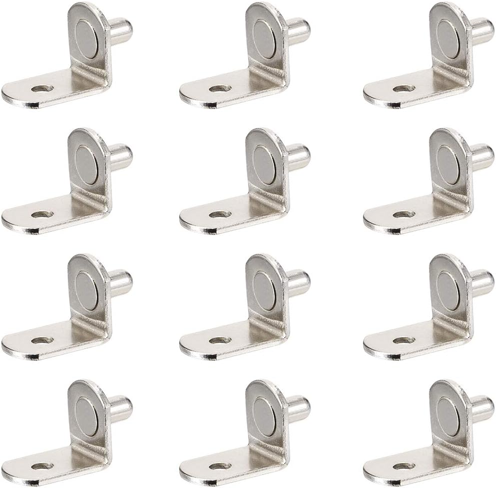 sourcing map Shelf Support Peg,5mm L-Shaped Support