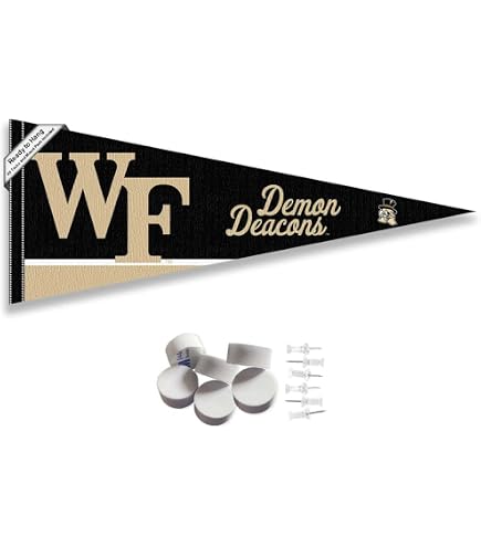 Wake Forest University Flagge – 91x152 Cm, 100% Polyester, Für Drinnen & Draußen, Demon Deacons