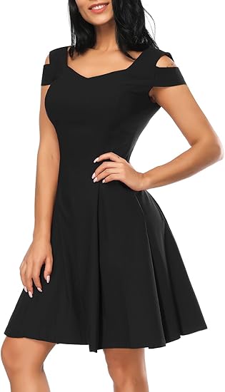 black skater dress amazon