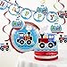 Creative Converting All Aboard Train Birthday Party Decorations Kit