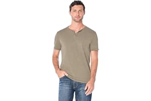 Lucky Brand Men's Venice Burnout Notch Neck Tee