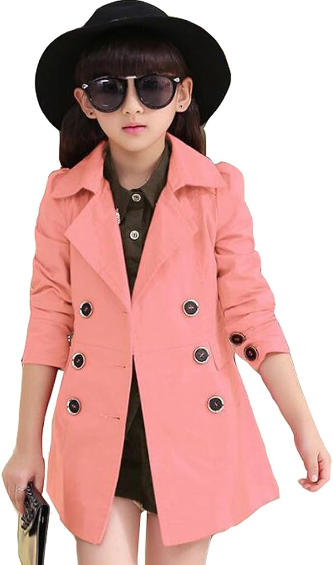 キッズ ジャケット 女の子 子供コート スプリングコート キッズ コート 女の子 キッズコート トレンチコート キッズ 女の子 子供服 子供コート キッズ服 女の子服 春 秋 コート ジャケット 通販 Amazon