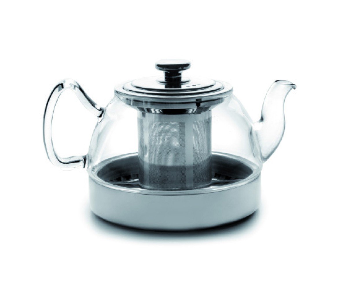 IBILI Induction Glass Teapot with Filter, Borosilicate, 1.2 Litres, Induction Safe