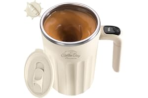 TLINNA Drink Stirrer,Electric Mixing Mug,Electric Stirring Coffee Mug,Coffee thermos, Coffee Mugs,Suitable for Coffee, Milk, Cocoa and Other Beverages