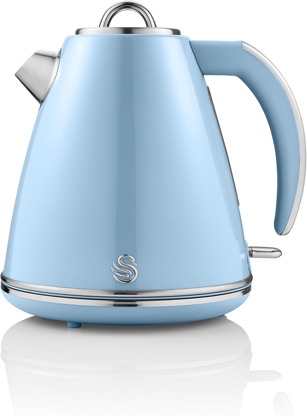 Swan Retro Jug Kettle 1.5L Blue 3KW Fast Boil 360 Degree Base