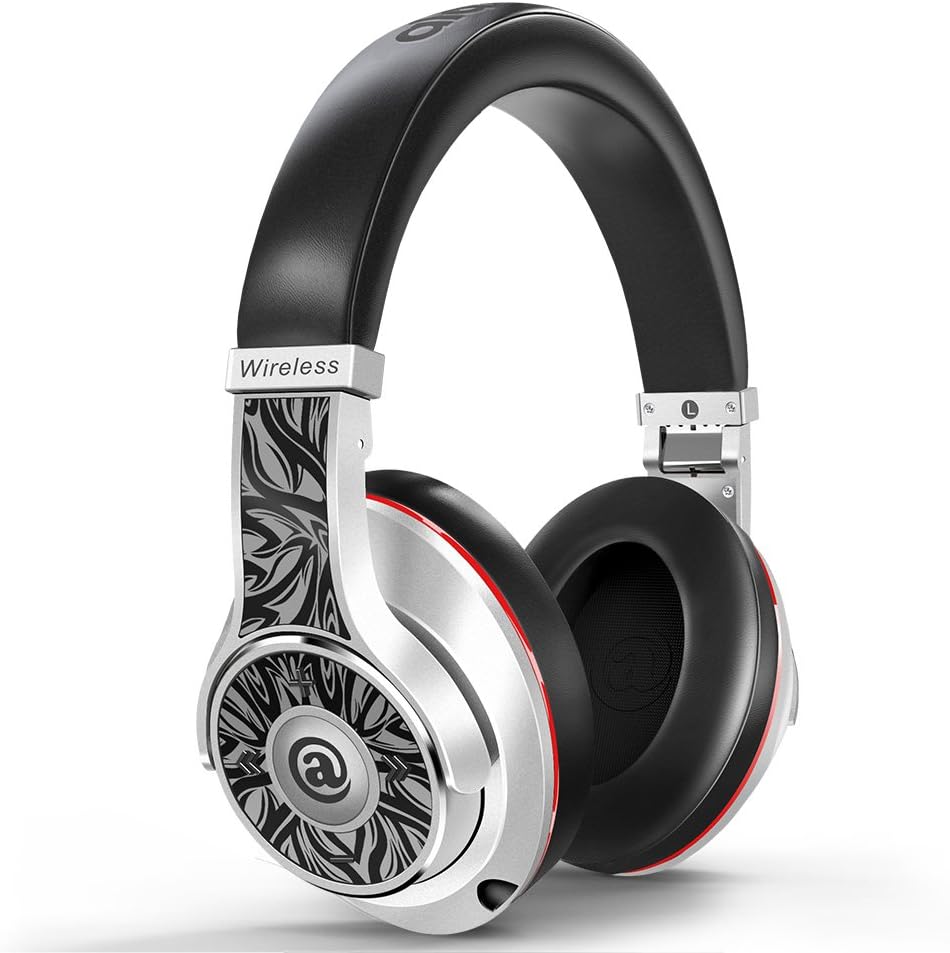 Aladdinaudio Bluetooth Headphones Passive Noise Cancelling Technology On-ear Headphones Enhanced Deep Bass HD Sound Wireless Headset Foldable Stereo Over Ear Headset with Built-in Mic, Apt-X Bluetooth 4.2