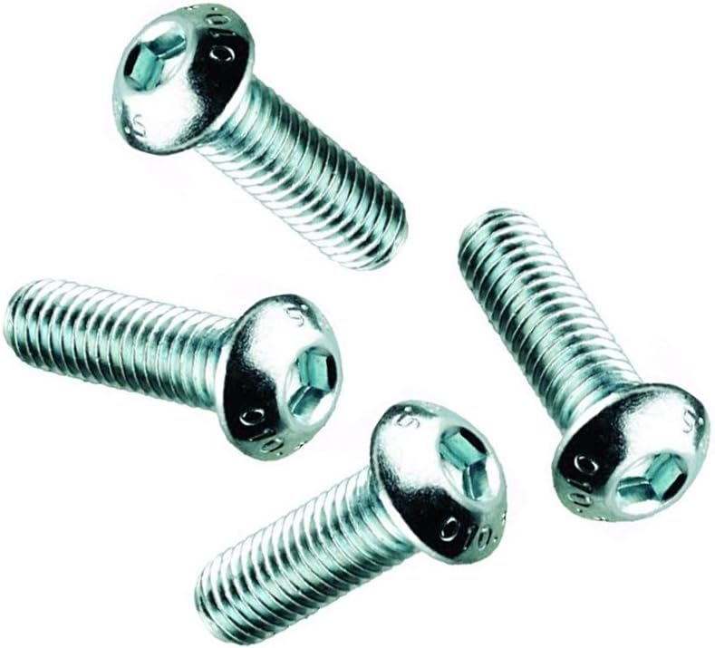 Viti/bulloni con testa a bottone da 8 mm, M8 x 20 mm, in acciaio inox A2, ideali per installare