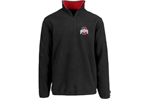 JH DESIGN GROUP JH DESIGN Men's Ohio State Buckeyes Quarter Zip Fleece Pullover Long Sleeve Shirt