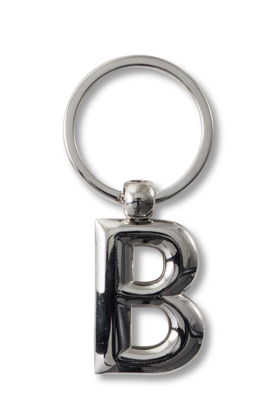 IF IF Metal Letter Keyring Personalised Alphabet Letters - Silver - B Keyring, 7 cm;,Silver