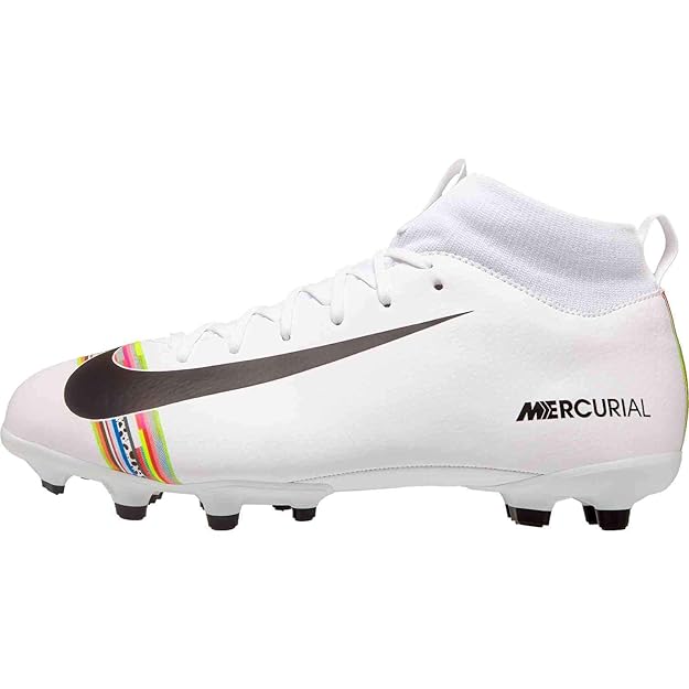 Nike Unisex-Kinder Sperfly 6 Academy Gs CR7 MG Fußballschuhe, Weiß (White/Black-Pure Platinum 109), 37 EU