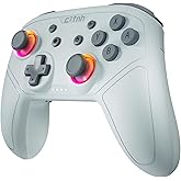 linhugame Wireless Controller For Switch,Compatible with switch 2/switch/lite/OLED/steam/PC, Hall Effect joysticks,6-Axis Gyro,Wake up,Turbo,1000mAh Battery, Programmable Back Buttons