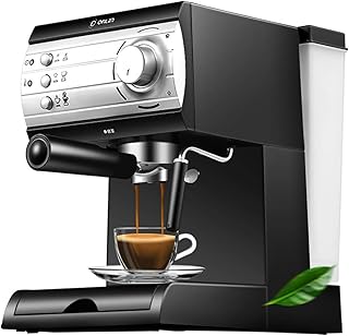 KZEN Halbautomatische Kaffeemaschine, High-End-Kaffee-Maschine Hochdruck-Pumpen, Vollautomatisch Halbautomatisch High-End Mattes Aussehen, Home/Office
